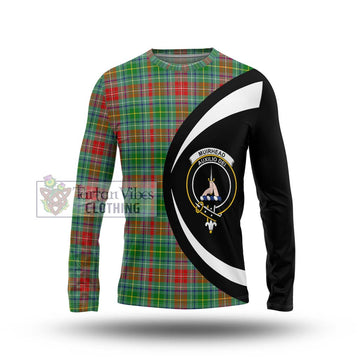 Muirhead Tartan Long Sleeve T-Shirt with Family Crest Circle Style Unisex - Tartan Vibes Clothing