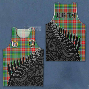 Muirhead Crest Tartan Men's Tank Top with New Zealand Silver Fern Half Style Men - Tartan Vibes Clothing
