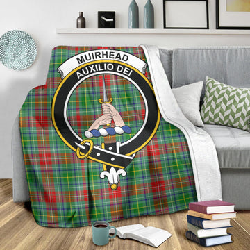 Muirhead Tartan Blanket with Family Crest