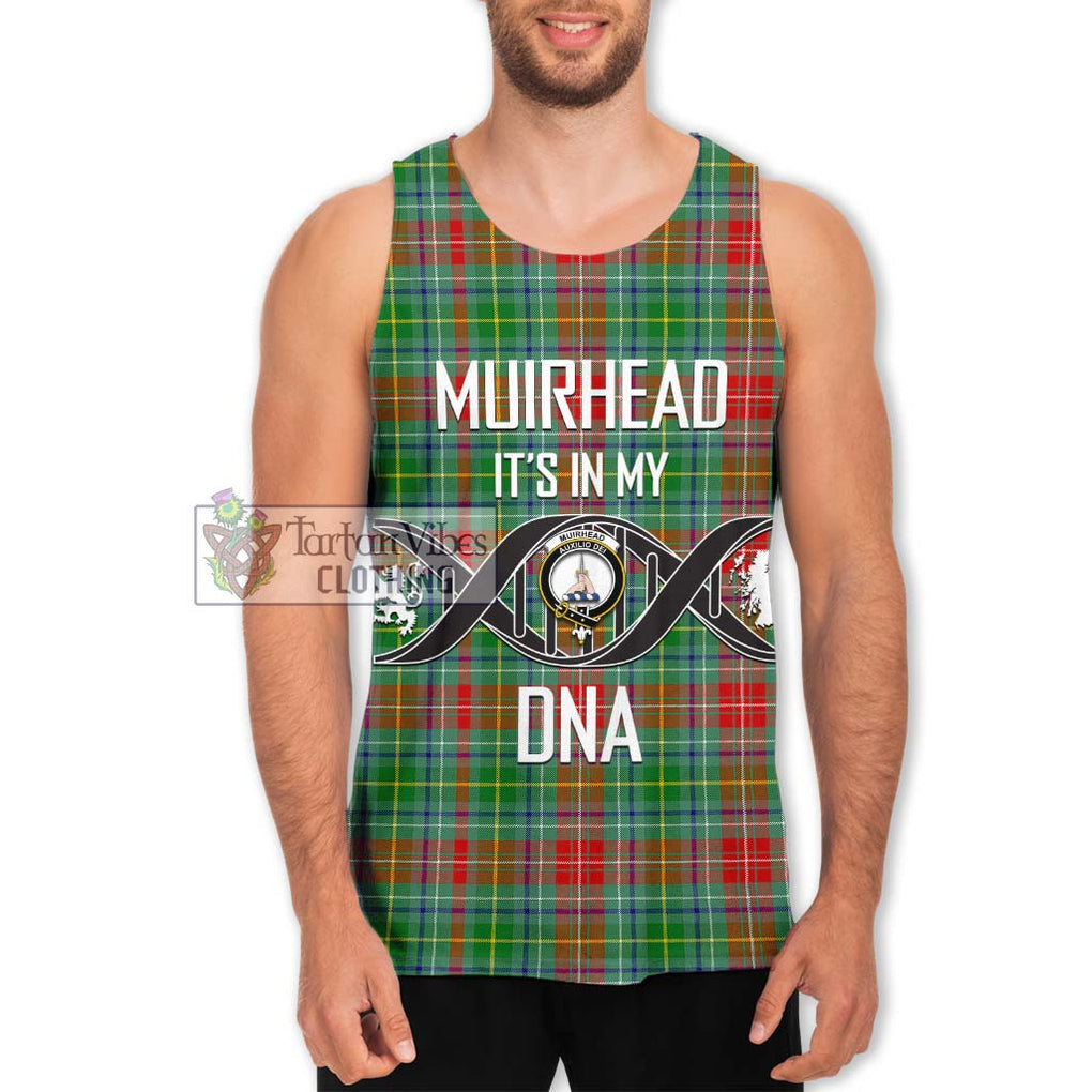 Muirhead Tartan Men's Tank Top with Family Crest DNA In Me Style Men - Tartan Vibes Clothing