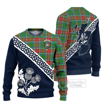 Muirhead Tartan Ugly Sweater Featuring Thistle and Scotland Map Unisex - Tartan Vibes Clothing