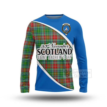 Muirhead Family Crest Tartan Long Sleeve T-Shirt Celebrate Saint Andrew's Day in Style Unisex - Tartan Vibes Clothing