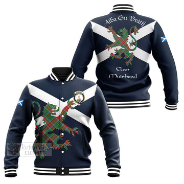 Muirhead Tartan Lion Rampant Baseball Jacket Proudly Display Your Heritage with Alba Gu Brath and Clan Name Unisex - Tartan Vibes Clothing