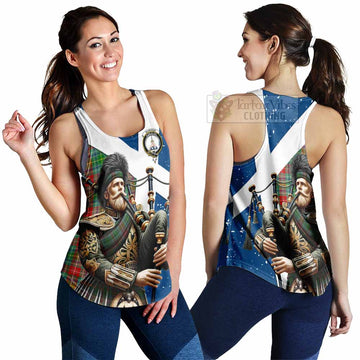 Muirhead Tartan Women's Racerback Tanks with Family Crest Scottish Bagpiper Vibes 4XL - Tartan Vibes Clothing