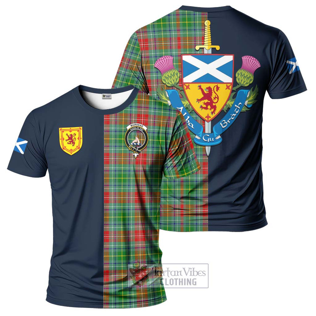 Muirhead Tartan T-Shirt Alba with Scottish Lion Royal Arm Half Style Kid's Shirt - Tartan Vibes Clothing