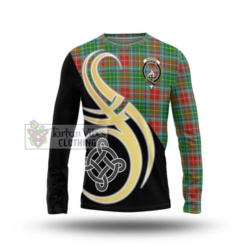 Muirhead Tartan Long Sleeve T-Shirt with Family Crest and Celtic Symbol Style Unisex - Tartan Vibes Clothing