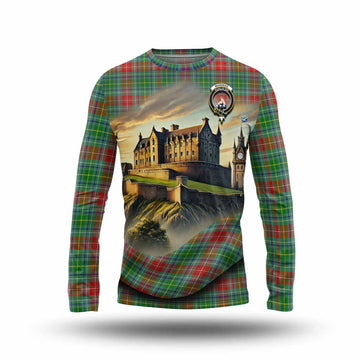 Muirhead Tartan Family Crest Long Sleeve T-Shirt with Scottish Ancient Castle Style Unisex - Tartan Vibes Clothing