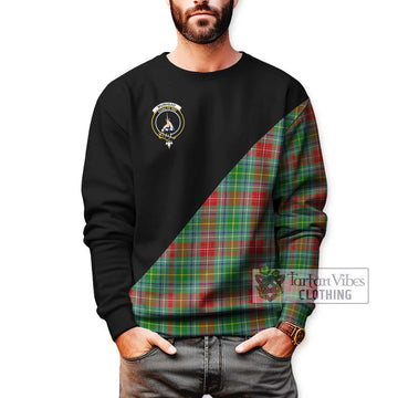 Muirhead Tartan Sweatshirt with Family Crest and Military Logo Style Unisex - Tartan Vibes Clothing