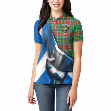 Muirhead Tartan Women's Polo Shirt with Family Crest Scotland Patriotic Style Women - Tartan Vibes Clothing