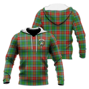 Muirhead Tartan Knitted Hoodie with Family Crest