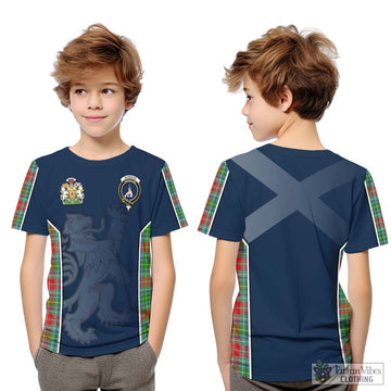 Muirhead Tartan Kid T-Shirt with Family Crest and Lion Rampant Vibes Sport Style Youth XL Size14 - Tartan Vibes Clothing