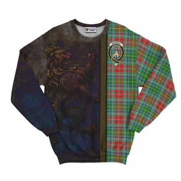 Muirhead Tartan Family Crest Sweatshirt Alba Gu Brath Be Brave Lion Ancient Style