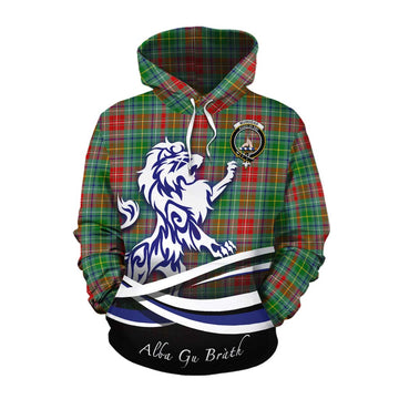 Muirhead Tartan Cotton Hoodie with Alba Gu Brath Regal Lion Emblem Pullover Hoodie XS - Tartan Vibes Clothing