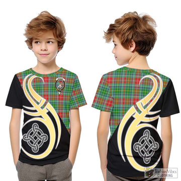 Muirhead Tartan Kid T-Shirt with Family Crest and Celtic Symbol Style Youth XL Size14 - Tartan Vibes Clothing