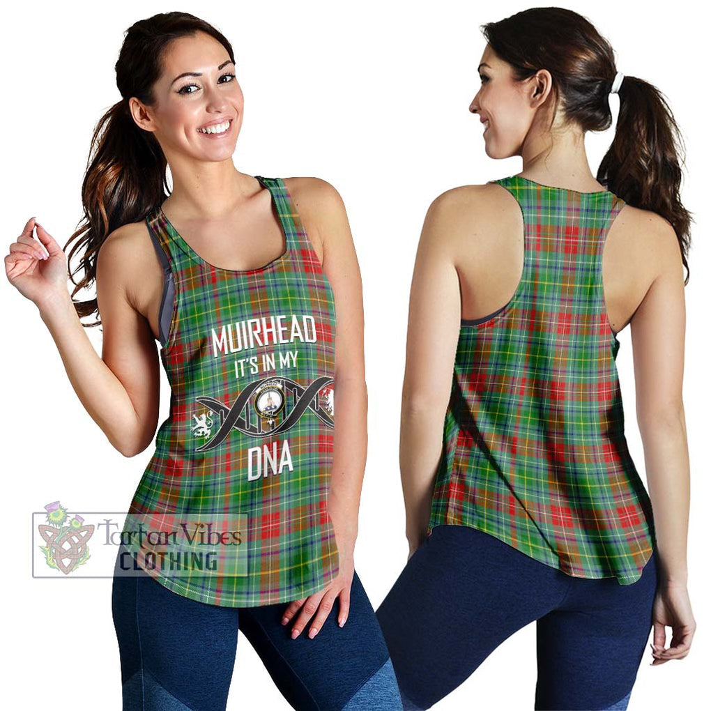 Muirhead Tartan Women's Racerback Tanks with Family Crest DNA In Me Style 4XL - Tartan Vibes Clothing