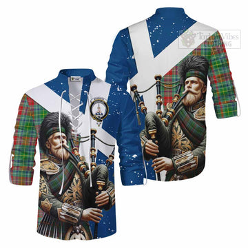 Muirhead Tartan Ghillie Kilt Shirt with Family Crest Scottish Bagpiper Vibes Men - Tartan Vibes Clothing