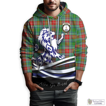 Muirhead Tartan Hoodie with Alba Gu Brath Regal Lion Emblem Zip Hoodie - Tartan Vibes Clothing