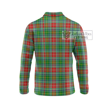Muirhead Tartan Long Sleeve Polo Shirt with Family Crest DNA In Me Style - Tartan Vibes Clothing
