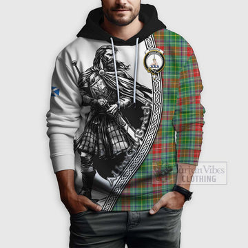Muirhead Tartan Clan Crest Hoodie with Highlander Warrior Celtic Style - Tartan Vibes Clothing