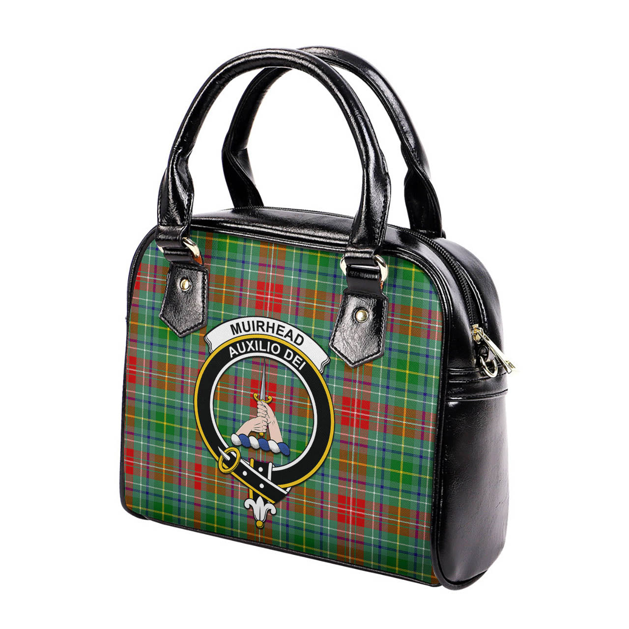 Muirhead Tartan Shoulder Handbags with Family Crest - Tartan Vibes Clothing