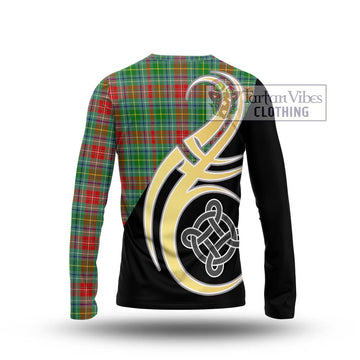 Muirhead Tartan Long Sleeve T-Shirt with Family Crest and Celtic Symbol Style - Tartan Vibes Clothing