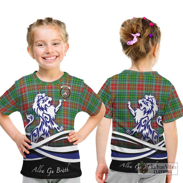 Muirhead Tartan Kid T-Shirt with Alba Gu Brath Regal Lion Emblem - Tartan Vibes Clothing