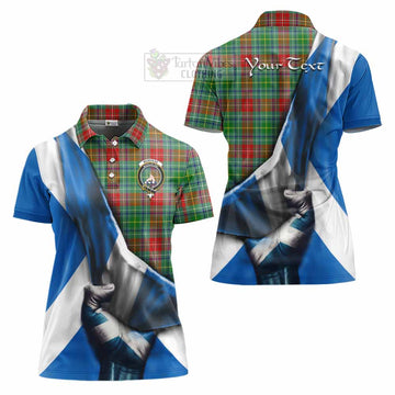Muirhead Tartan Women's Polo Shirt with Family Crest Scotland Patriotic Style - Tartan Vibes Clothing