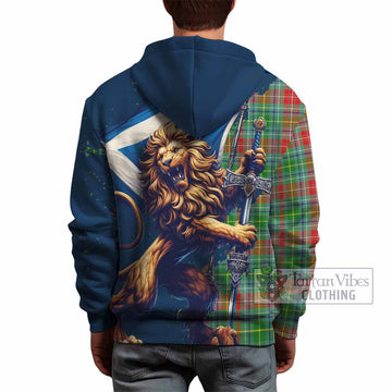 Muirhead Tartan Family Crest Hoodie with Scottish Majestic Lion - Tartan Vibes Clothing