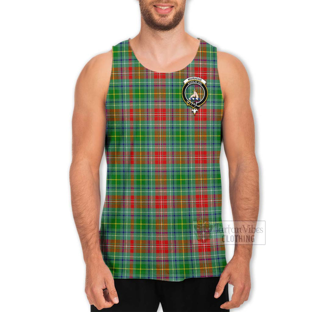 Muirhead Tartan Men's Tank Top with Family Crest Celtic Skull Style - Tartan Vibes Clothing