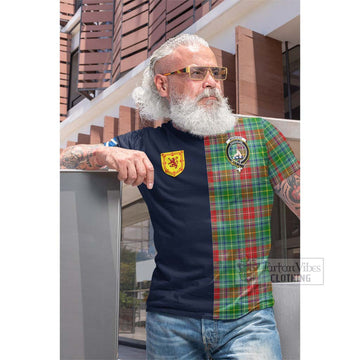 Muirhead Tartan Cotton T-shirt Alba with Scottish Lion Royal Arm Half Style Men's Shirt - Tartan Vibes Clothing