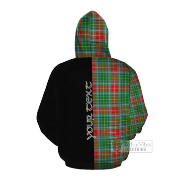 Muirhead Tartan Cotton Hoodie with Family Crest and Half Of Me Style Pullover Hoodie - Tartan Vibes Clothing