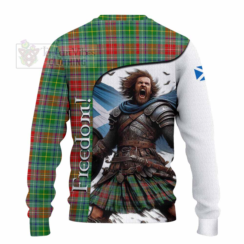 Muirhead Crest Tartan Knitted Sweater Inspired by the Freedom of Scottish Warrior - Tartan Vibes Clothing