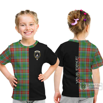 Muirhead Tartan Kid T-Shirt with Family Crest and Half Of Me Style - Tartan Vibes Clothing