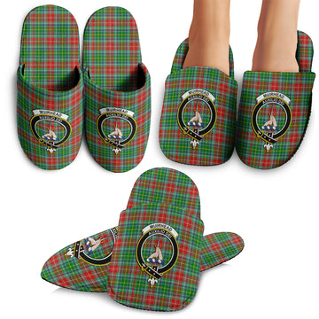 Muirhead Tartan Home Slippers with Family Crest