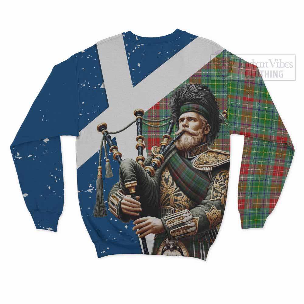 Muirhead Tartan Sweatshirt with Family Crest Scottish Bagpiper Vibes - Tartan Vibes Clothing