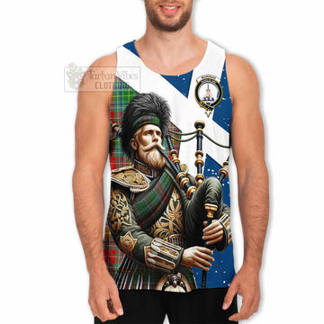 Muirhead Tartan Men's Tank Top with Family Crest Scottish Bagpiper Vibes - Tartan Vibes Clothing