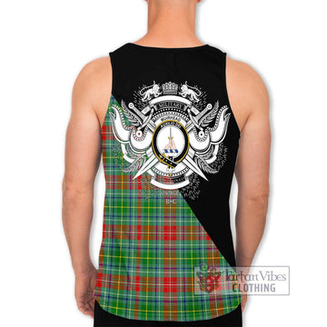 Muirhead Tartan Men's Tank Top with Family Crest and Military Logo Style - Tartan Vibes Clothing