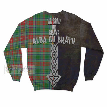 Muirhead Tartan Family Crest Sweatshirt Alba Gu Brath Be Brave Lion Ancient Style