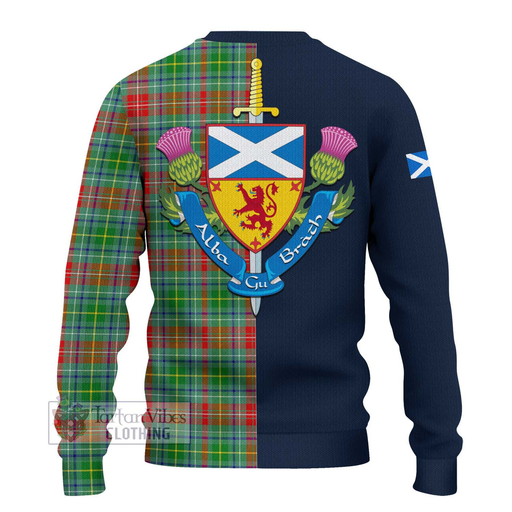 Muirhead Tartan Ugly Sweater Alba with Scottish Lion Royal Arm Half Style - Tartan Vibes Clothing
