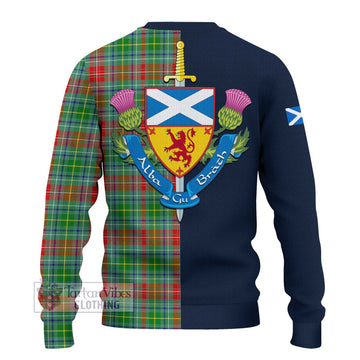 Muirhead Tartan Ugly Sweater Alba with Scottish Lion Royal Arm Half Style - Tartan Vibes Clothing