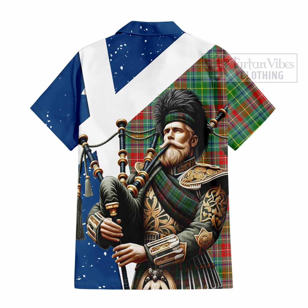 Muirhead Tartan Hawaiian Shirt with Family Crest Scottish Bagpiper Vibes - Tartan Vibes Clothing