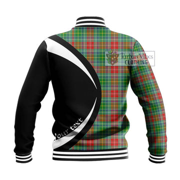 Muirhead Tartan Baseball Jacket with Family Crest Circle Style - Tartan Vibes Clothing