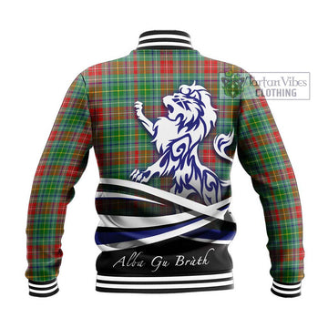 Muirhead Tartan Baseball Jacket with Alba Gu Brath Regal Lion Emblem - Tartan Vibes Clothing