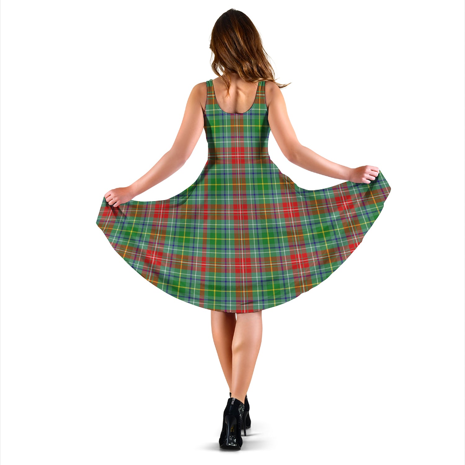 Muirhead Tartan Sleeveless Midi Womens Dress - Tartan Vibes Clothing