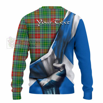 Muirhead Tartan Knitted Sweater with Family Crest Scotland Patriotic Style - Tartan Vibes Clothing