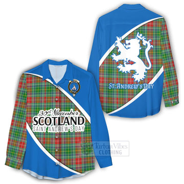Muirhead Family Crest Tartan Women's Casual Shirt Celebrate Saint Andrew's Day in Style - Tartan Vibes Clothing