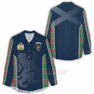 Muirhead Tartan Women's Casual Shirt with Family Crest and Lion Rampant Vibes Sport Style - Tartan Vibes Clothing