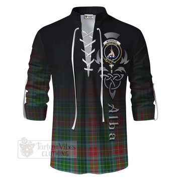 Muirhead Tartan Ghillie Kilt Shirt Featuring Alba Gu Brath Family Crest Celtic Inspired - Tartan Vibes Clothing