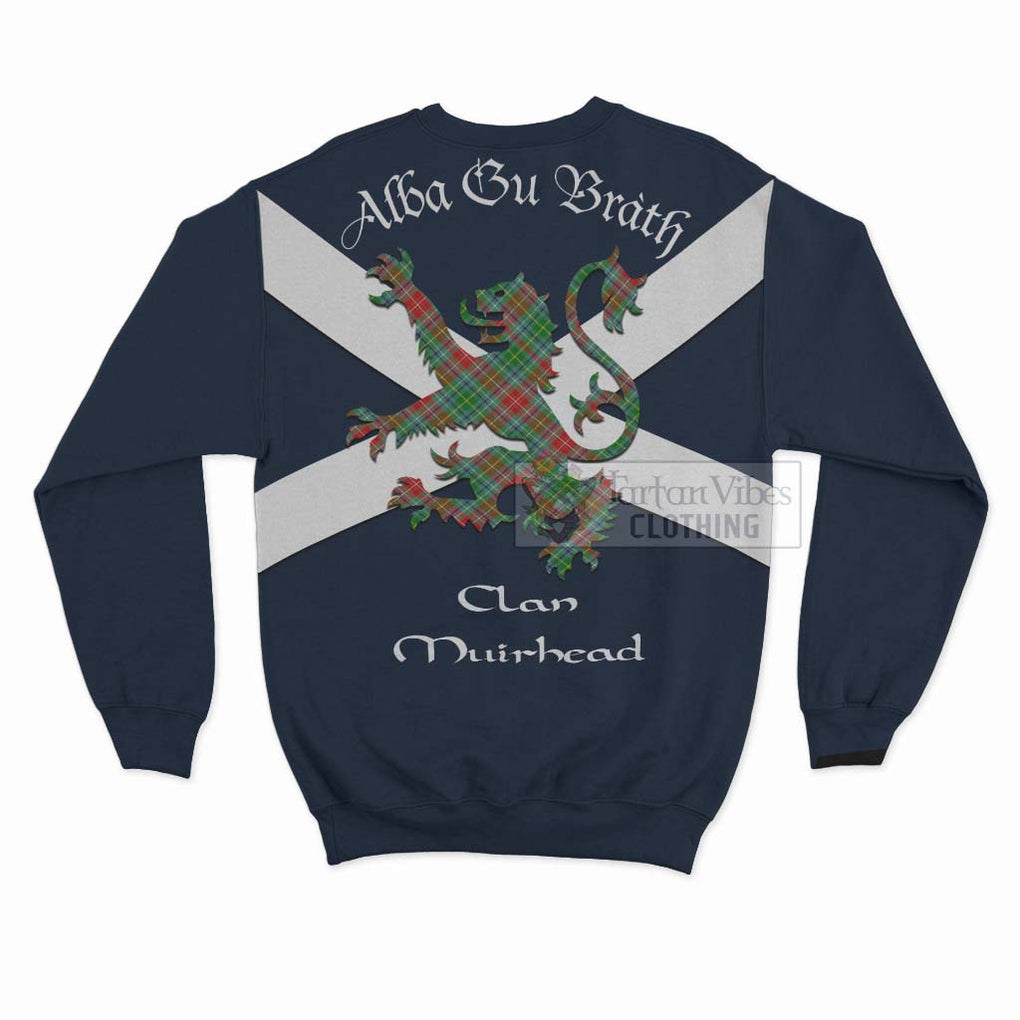 Muirhead Tartan Lion Rampant Sweatshirt Proudly Display Your Heritage with Alba Gu Brath and Clan Name - Tartan Vibes Clothing