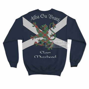 Muirhead Tartan Lion Rampant Sweatshirt Proudly Display Your Heritage with Alba Gu Brath and Clan Name - Tartan Vibes Clothing